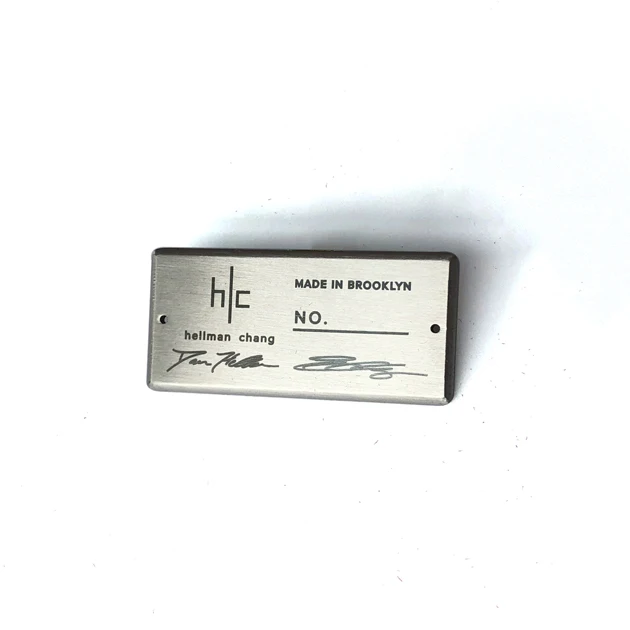 
High Quality Custom Metal Furniture Plate, Laser Engraved Logo 