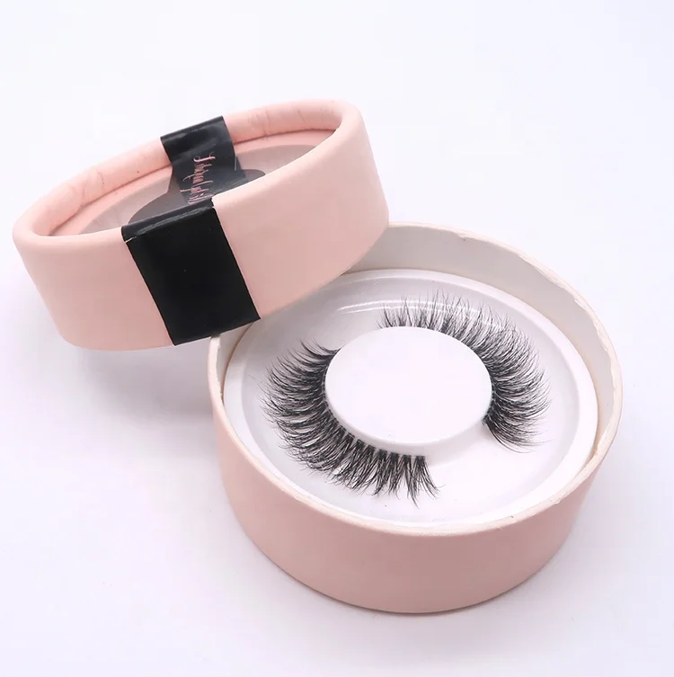 Custom Logo Strips 3D Eyelash Premium Silk Lashes private label clear band false lash