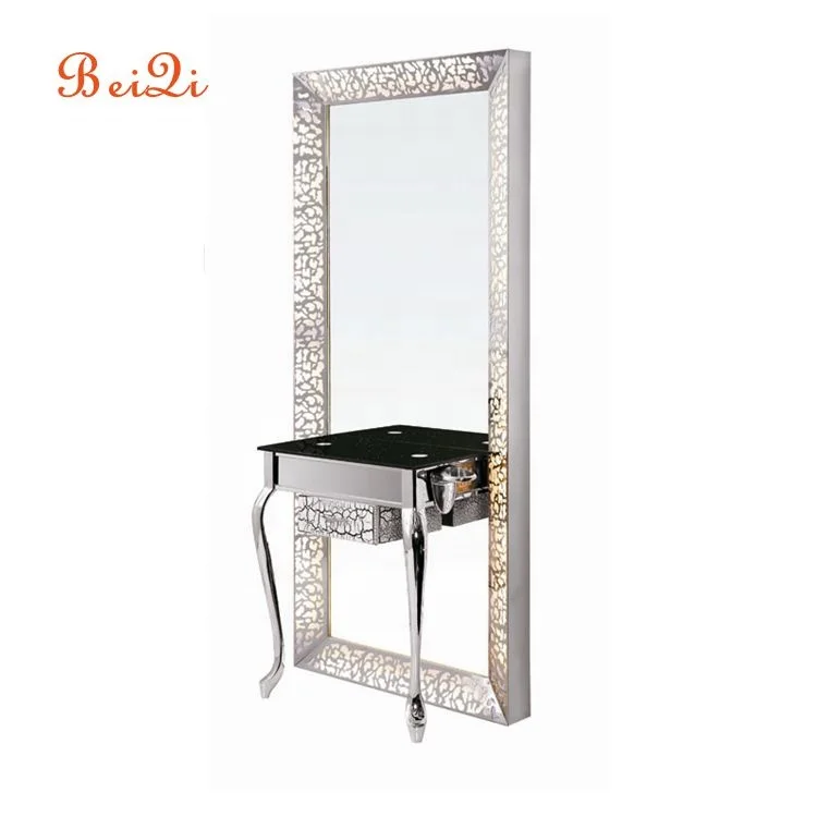 European beauty salon hairdressing led light double side styling station