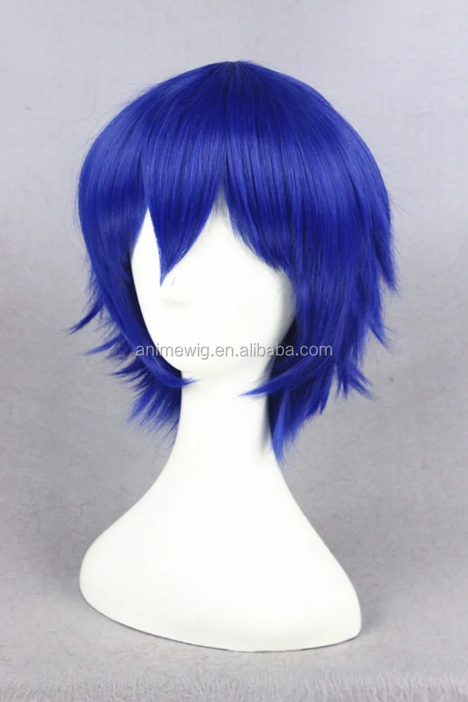 Japanese Anime Durarara/Kuronuma Aoba Short 32cm Blue Cosplay Wig/synthetic Hair Wig