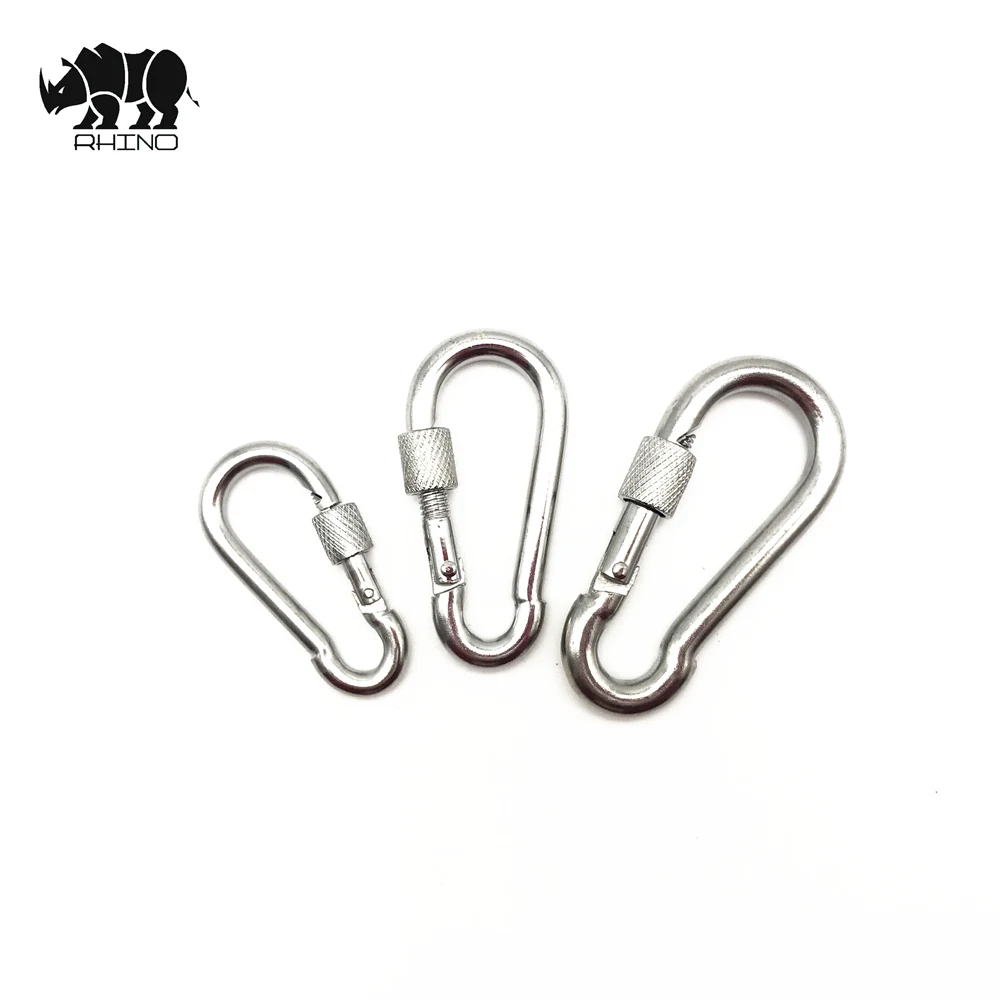 Steel Non Rust Spring Snap Key Chain Clip Hook with Screw Lock Key Ring Hook swivel snap hook