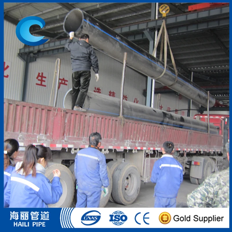 Пэ80 пэ100 большой воды hdpe трубы 1000 мм 1600 мм