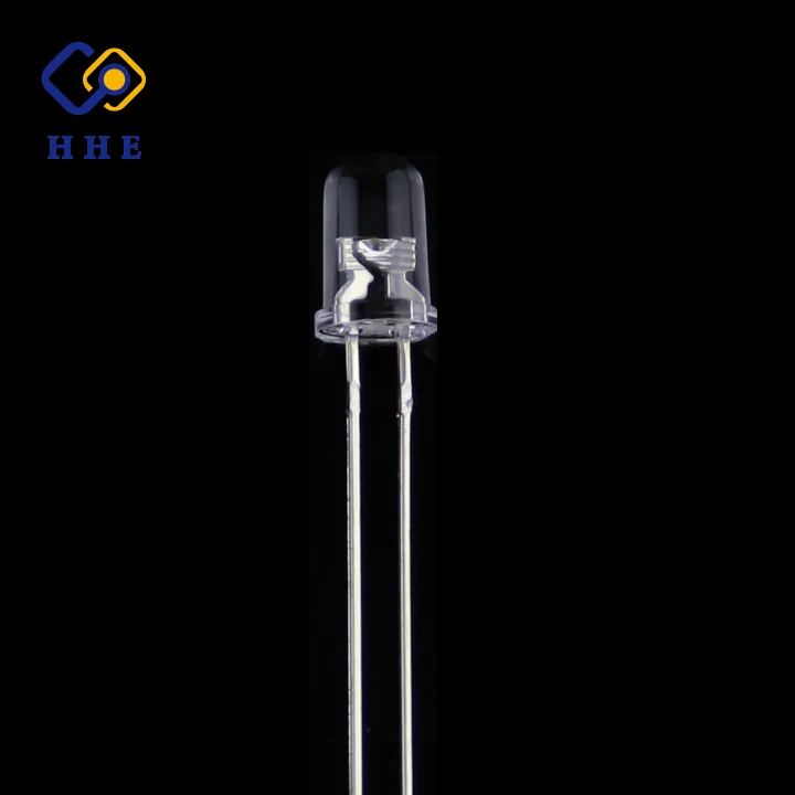LED 5mm 730nm IR Reception Diode Round Tube Light