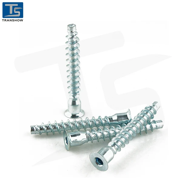 steel furniture screw confirmat screw for wood furniture fitting