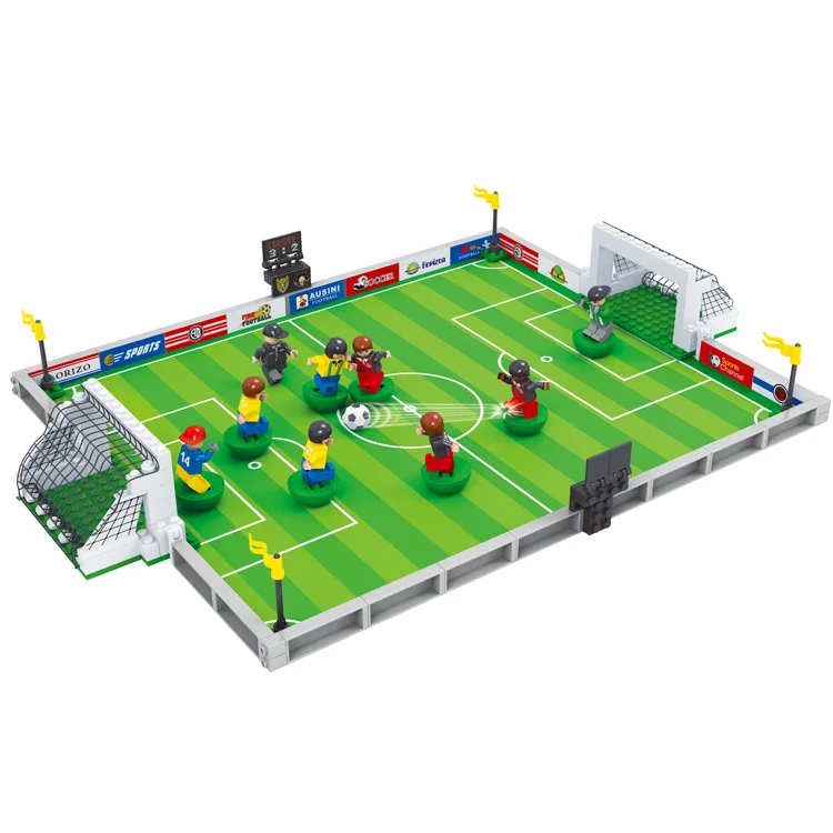 AUSINI new kids toy football field electronic toy bricks for birthday gift