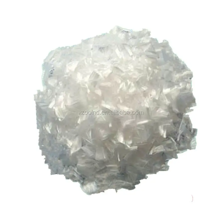 
High Tenacity White 3-19mm PP Fiber for Concrete 