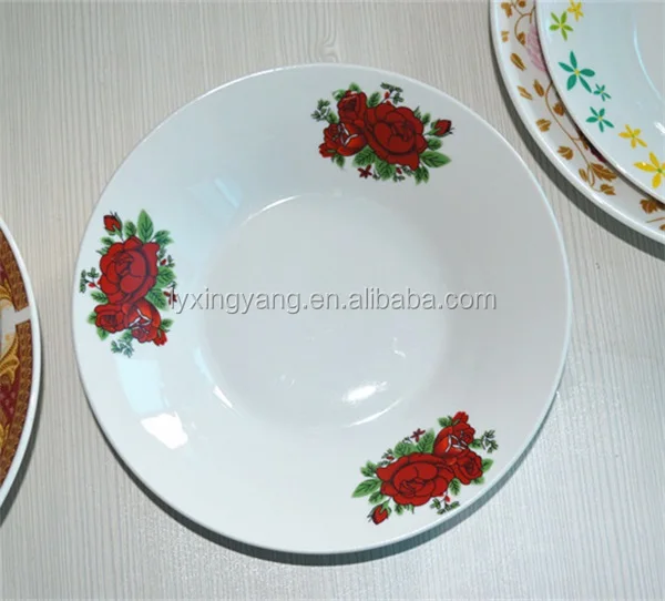 factory direct ceramic soup plates /porcelain dishes for homerware,6'-9'wholesale dinner plate,made in China plate