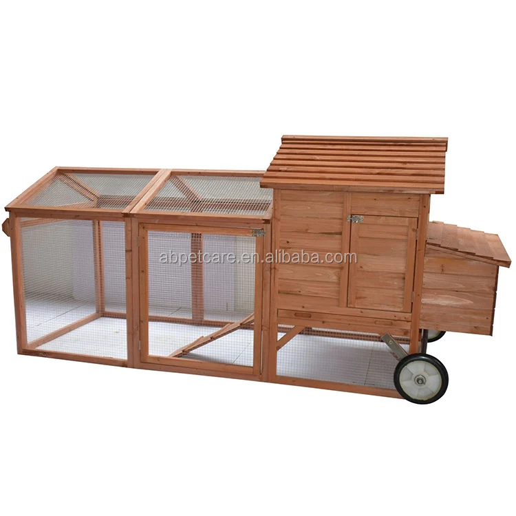 Wheeled Tractor Hen House Chicken Coop w/ Run