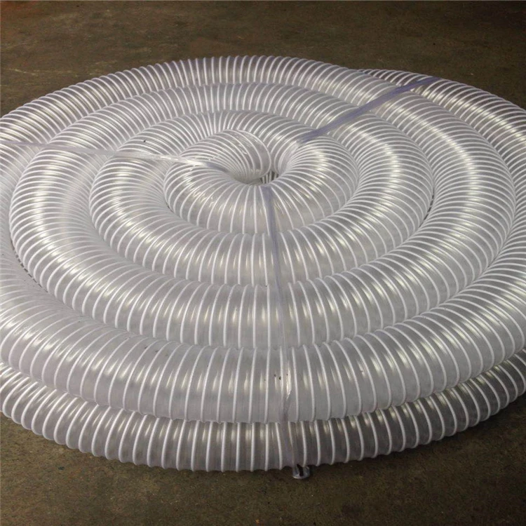 PVC Spiral Flexible Hose Woodworking Industry Dust Collection Pipe