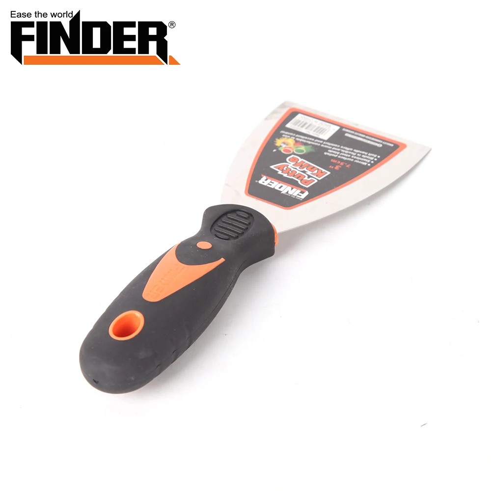 3 'TPR + PP ручка, антикоррозийное лезвие, прочное соединение, нержавеющий нож для шпатлевки с подвижной наклейкой OEM