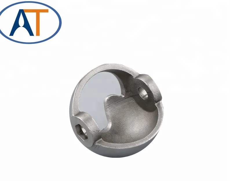 
Germany Standard stainless steel straight through elbow semi balls for alloy valve ball 