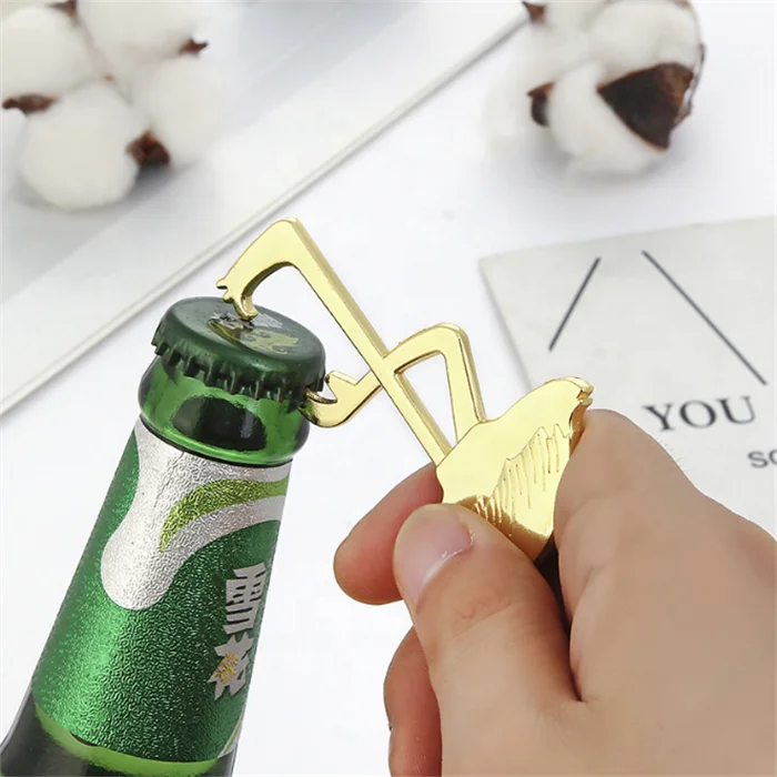 zinc alloy gold flamingo bottle opener card backing