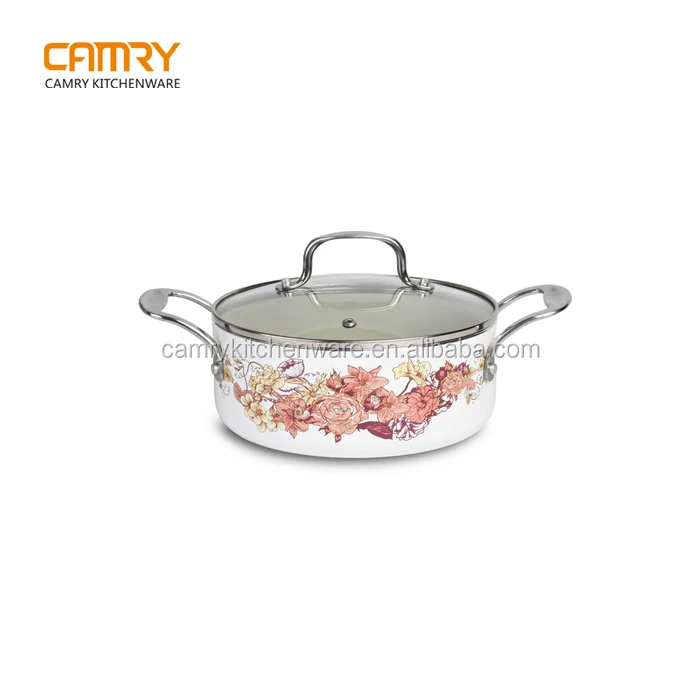 Home Use Prints Cookware Set Customized 18-40cm Aluminum Cooking Pots