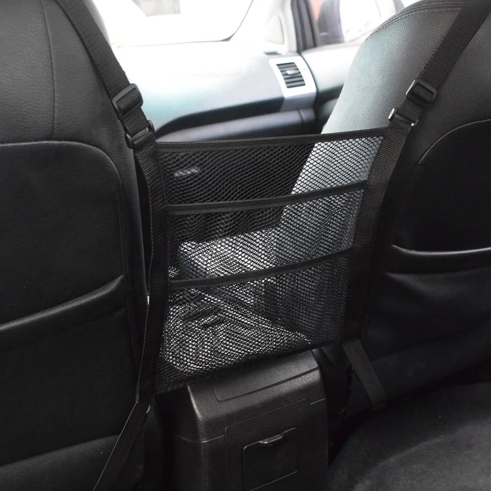Автомобильное сиденье 3-х слойные для автомобиля из сетчатой ткани Органайзер с металлическими крючками