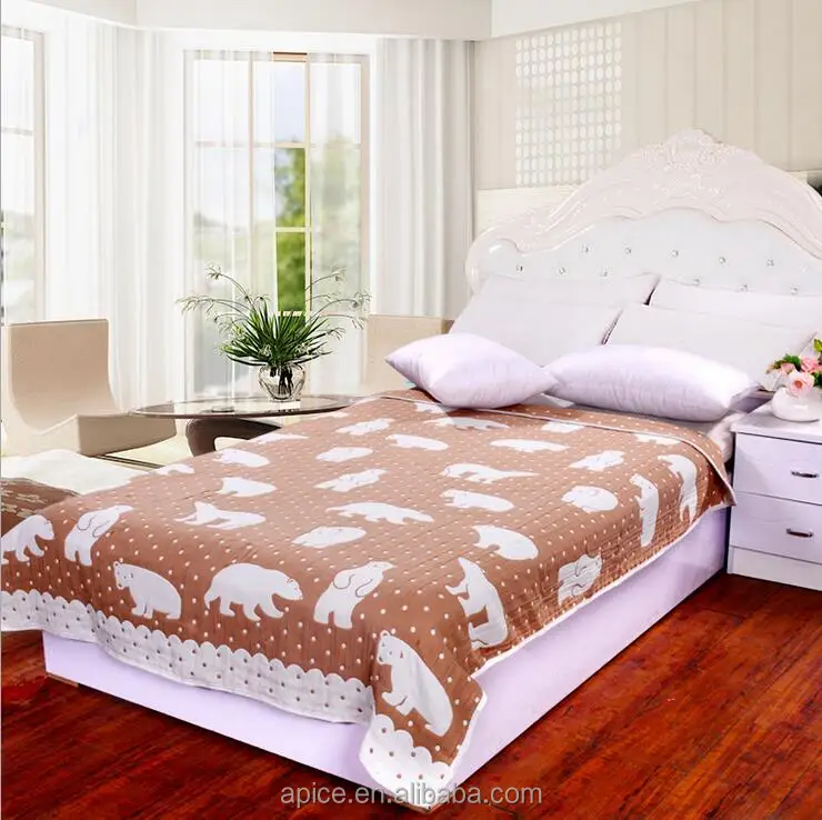 
Anti-bacteria Baby 6 layer gauze towelling coverlet, gauze bed cover 