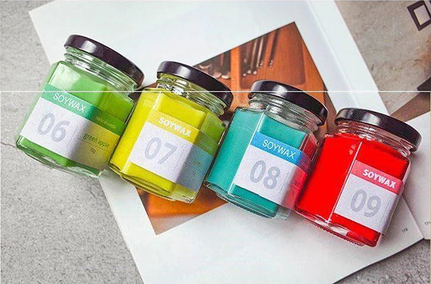 Cheap Price Recyclable Hexagonal Glass Jar Scented Candle Unique Shape Storage Jar Aromatherapy Soy Wax Candle in Bulk