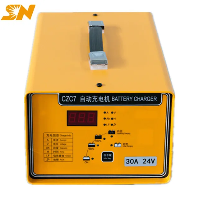 Shineng CZC7 30A 72V battery charger dc dc charger electric vehicle charger for ev forklift pallet golf cart agv