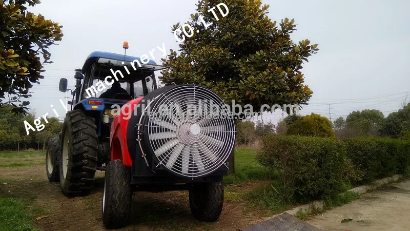 orchard fruit garden vineyard trailer boom tank air blast sprayer 800L 1500L with Italy SPA diaphragm pump high efficient