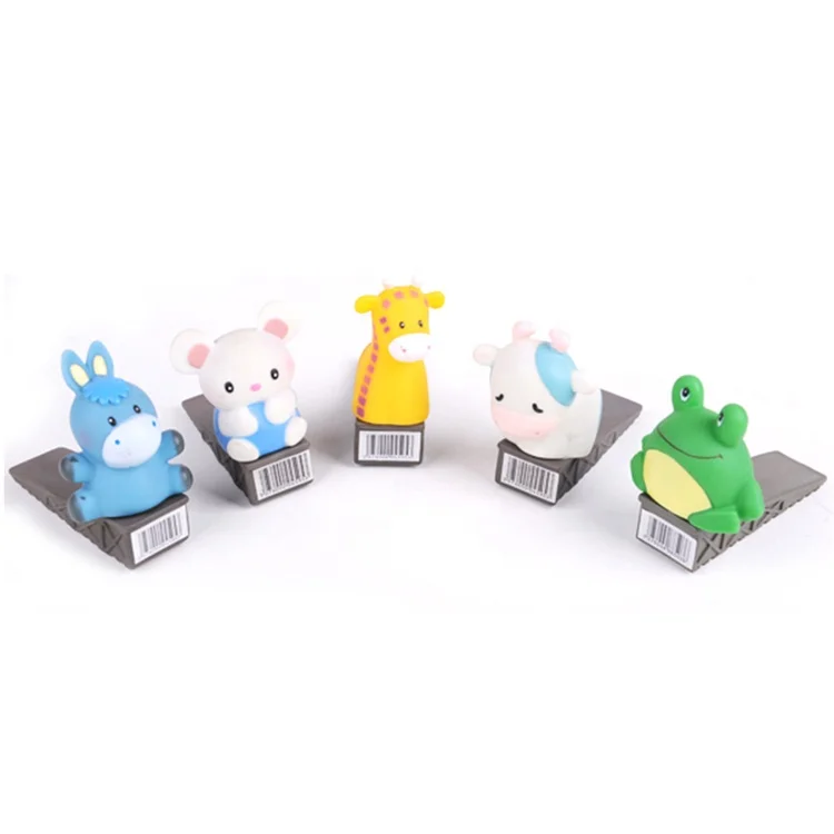 Promotion Animal Shape PVC Door Stopper Stopper Toy Rabbit Hippo Animal Door Stopper