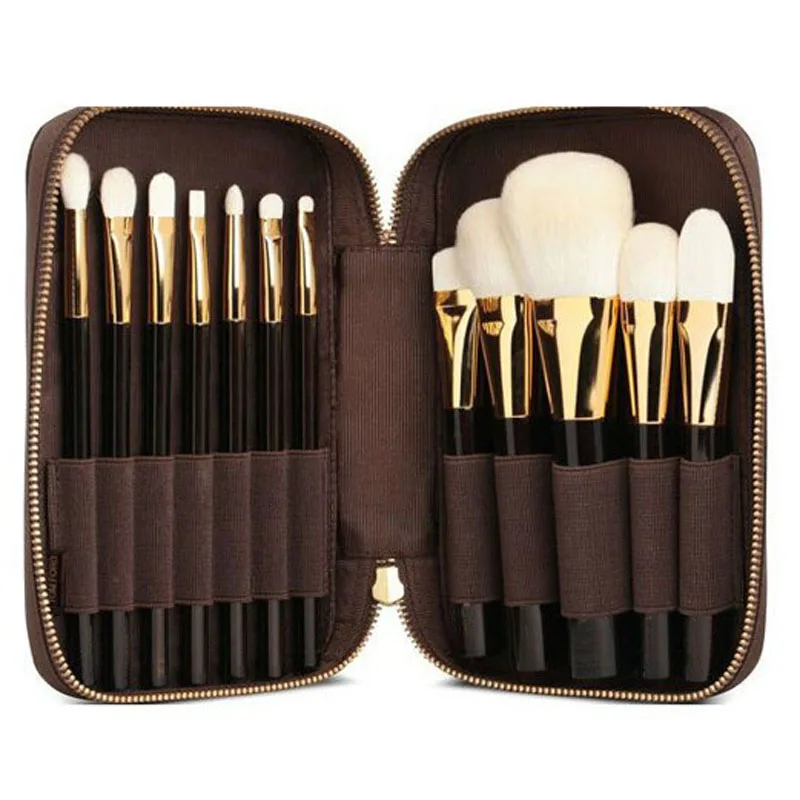 High End White Goat Hair 12 Pieces Professional High Quality Makeup Brush Set