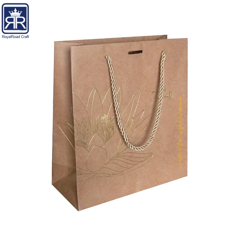 Manufacturer Wholesale customized A4 size Art Paper Bag with printing