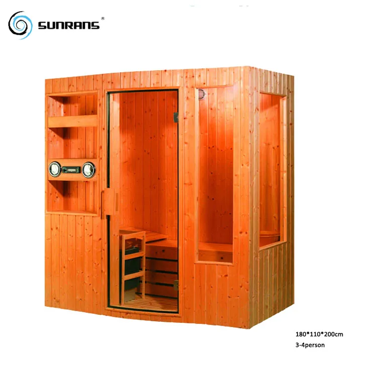 Sunrans Finland wood 3-4 people outdoor sauna steam room with stove
