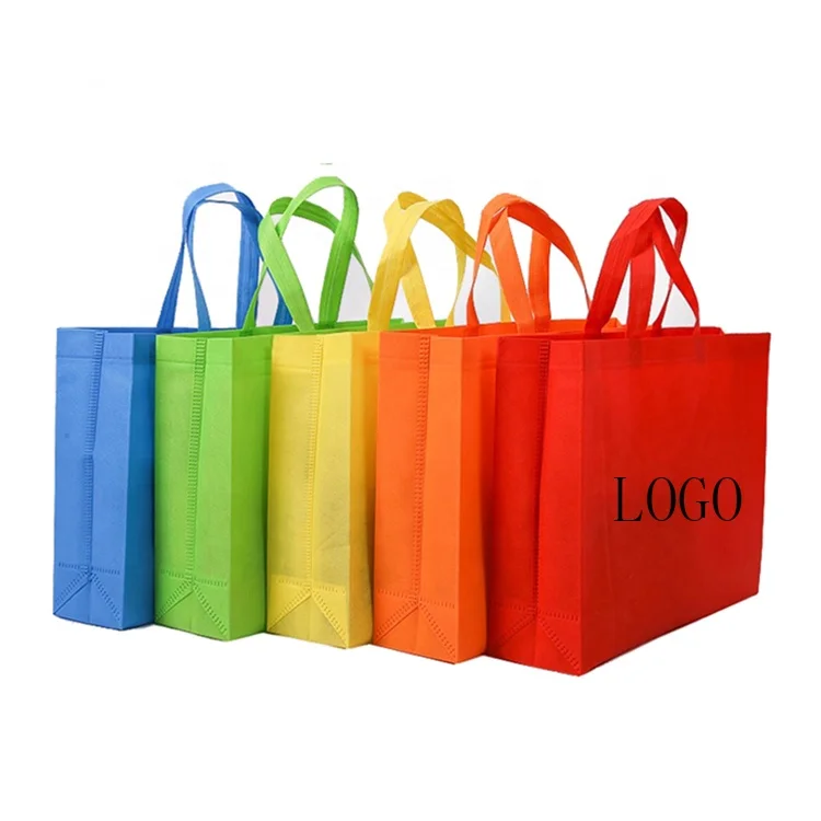 Custom color eco friendly recyclable 100% Biodegradable Non Woven Shopping Bags