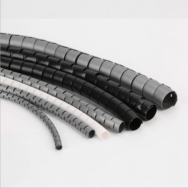 High Quality Spiral Cable Management PE Material 15MM 20MM 25MM Diameter Pack of 1.5/2 Meter