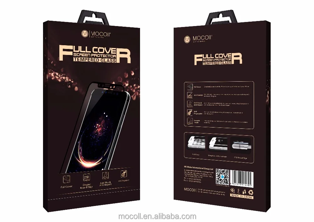 High Quality Wholesale 2.5d Tempered Glass Screen Protector Mocoll Brand For IphoneX/XS/11PRO