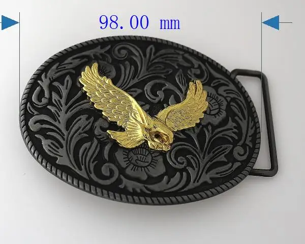 2017 40mm custom black hawk western Double Color Belt Buckle