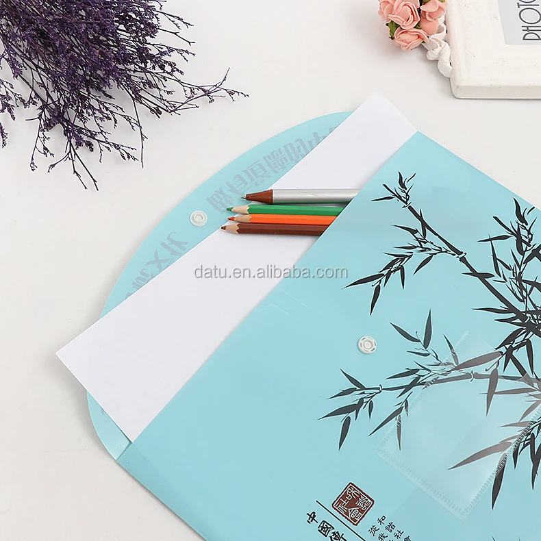 
A5 pocket folder a4 zip pp transparent file 