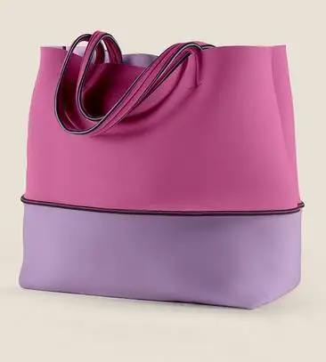 2022 new fashion neoprene best beach bag with inner pouch