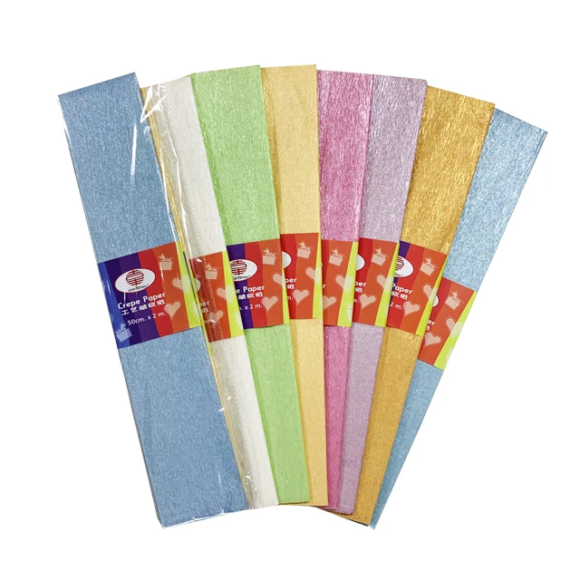 Оптовая продажа крепированная бумага для упаковки жемчужин и цветов