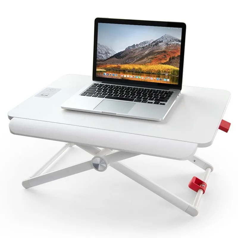 Adjustable Height White Home Customized Lightweight Foldable Laptop Table Japanese Standard Size Computer Office Sit Stand Desk