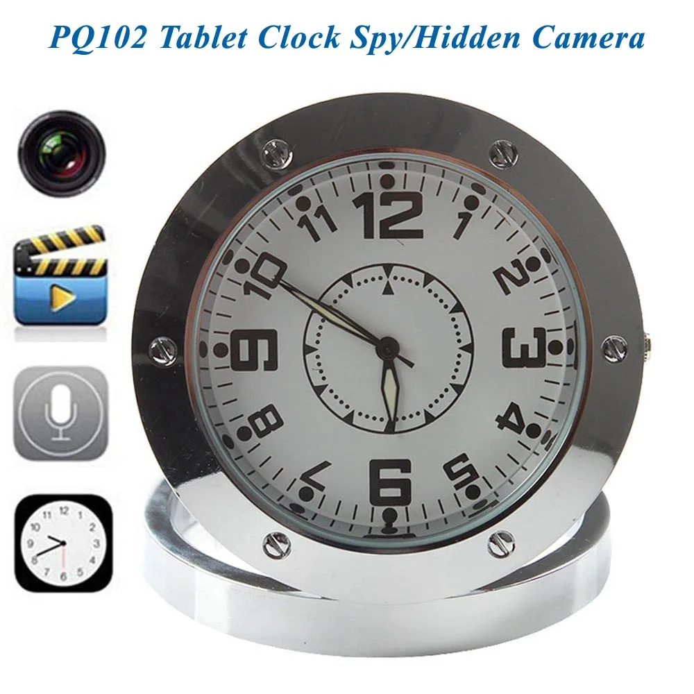 Скрытая камера Будильник няня мини DV DVR цифровая камера, Будильник Видео Аудио запись видеокамера безопасности PQ102