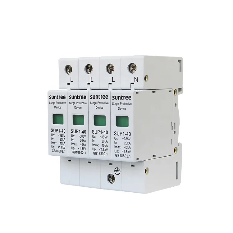 Good Quality 4 Poel AC Surge Protector Pass IEC CE Certificate