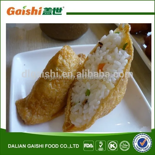 Wholesale Ajitsuke Dried Fried Inari Tofu Snack Japanese Sushi Tofu For Sale