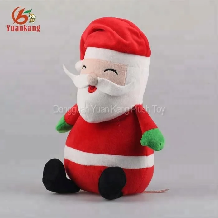 Christmas Standing Santa Claus plush doll with skis Ornament Decoration Traditional Collection stuffed toys Xmas series