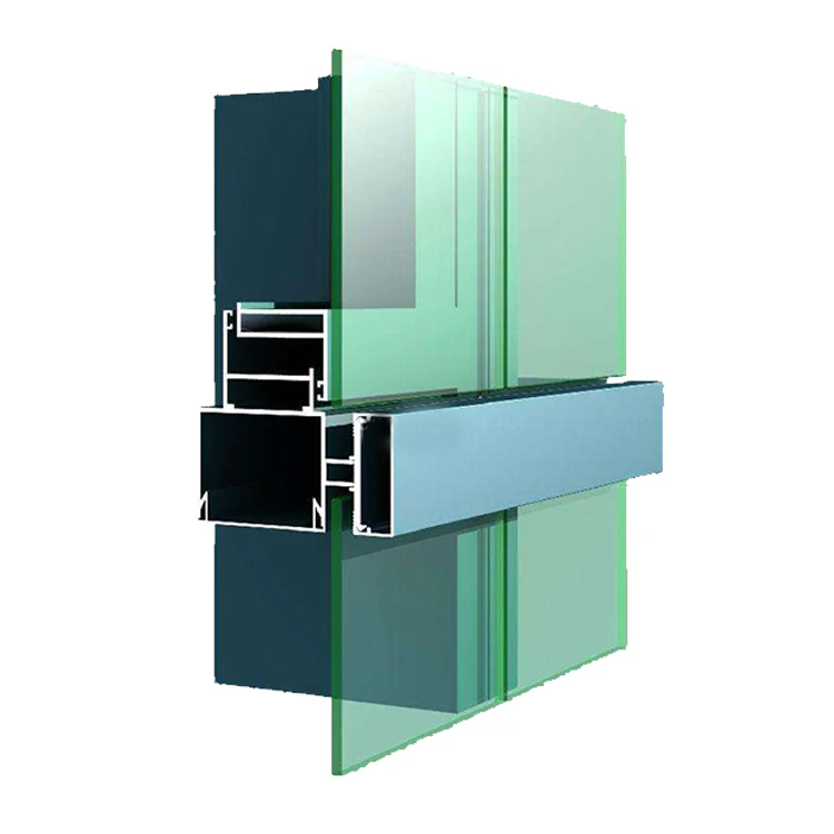 Curtains for the living room glass curtain wall design