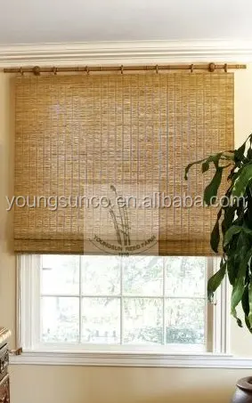 Natural reed screen for window curtain