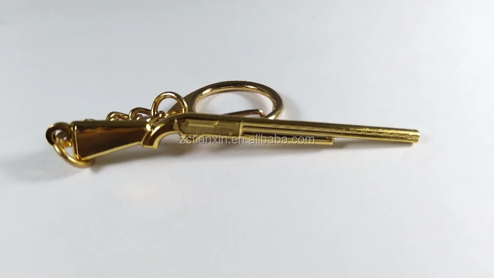 
Gift custom mini gun keychain/ gold metal key chain/metal toy gun keychains 