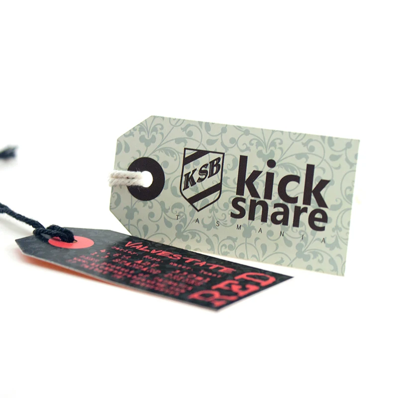 Professional Design Custom Colorful Printing Paper Hang Tag Garment Accessories
