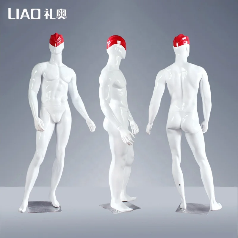 Customized Color Strong Muscle full body fiberglass male mannequin men dummy for Fashion Display