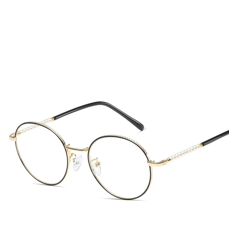 Ultralight Pearl Female Anti Blue Eyeglasses Frames For Women Men Vintage Optical Eyewear