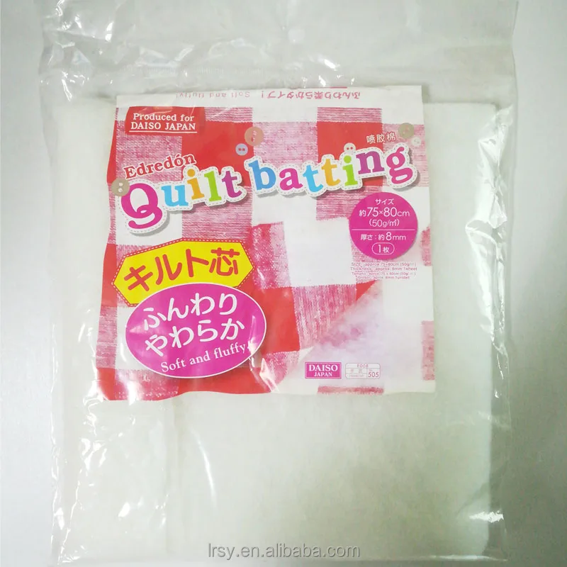 Manufacturing 100% polyester quilt batting Eco-friendly polyester wadding factory super luxury high loft polyester quilt wadding