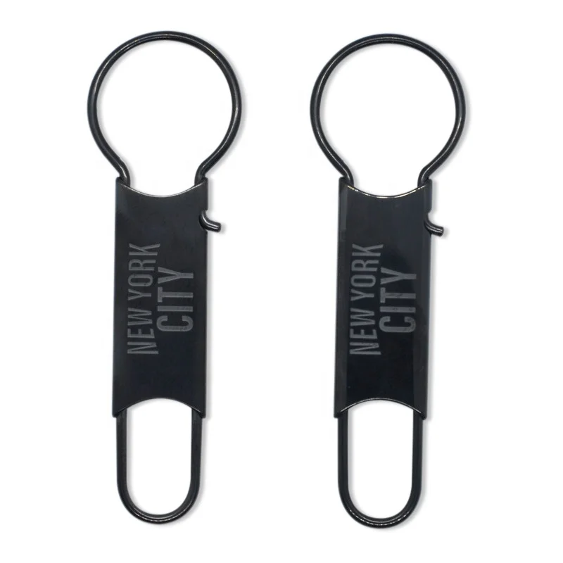 Wholesale black custom gold keychain, personalized logo car bike retractable one piece 361L enamel keyring