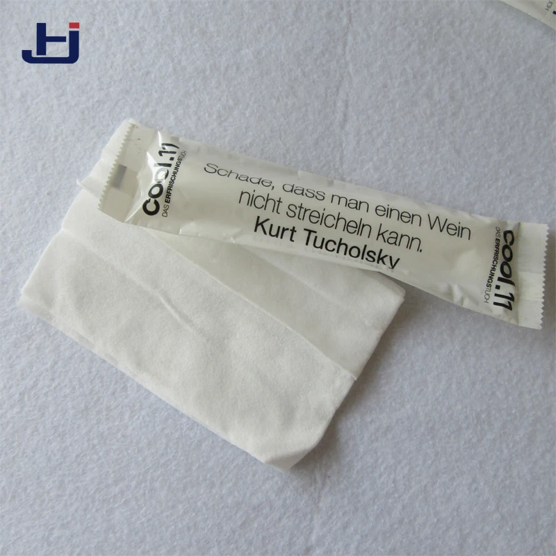 Wholesale nonwoven technics and  cleaning use refresh wet wipe for restaurant and hotel