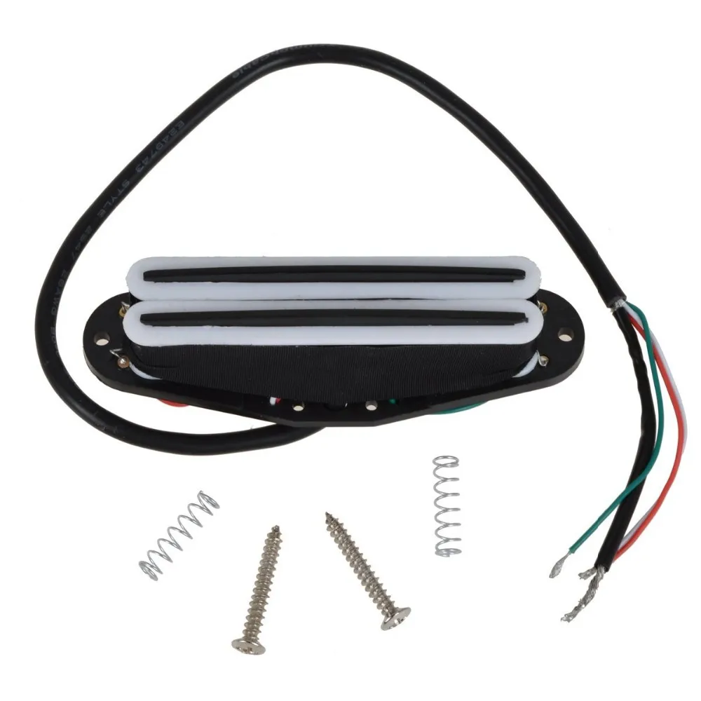 Electric Guitar Hot Rail Twin Pickup ,H010-WH-BK