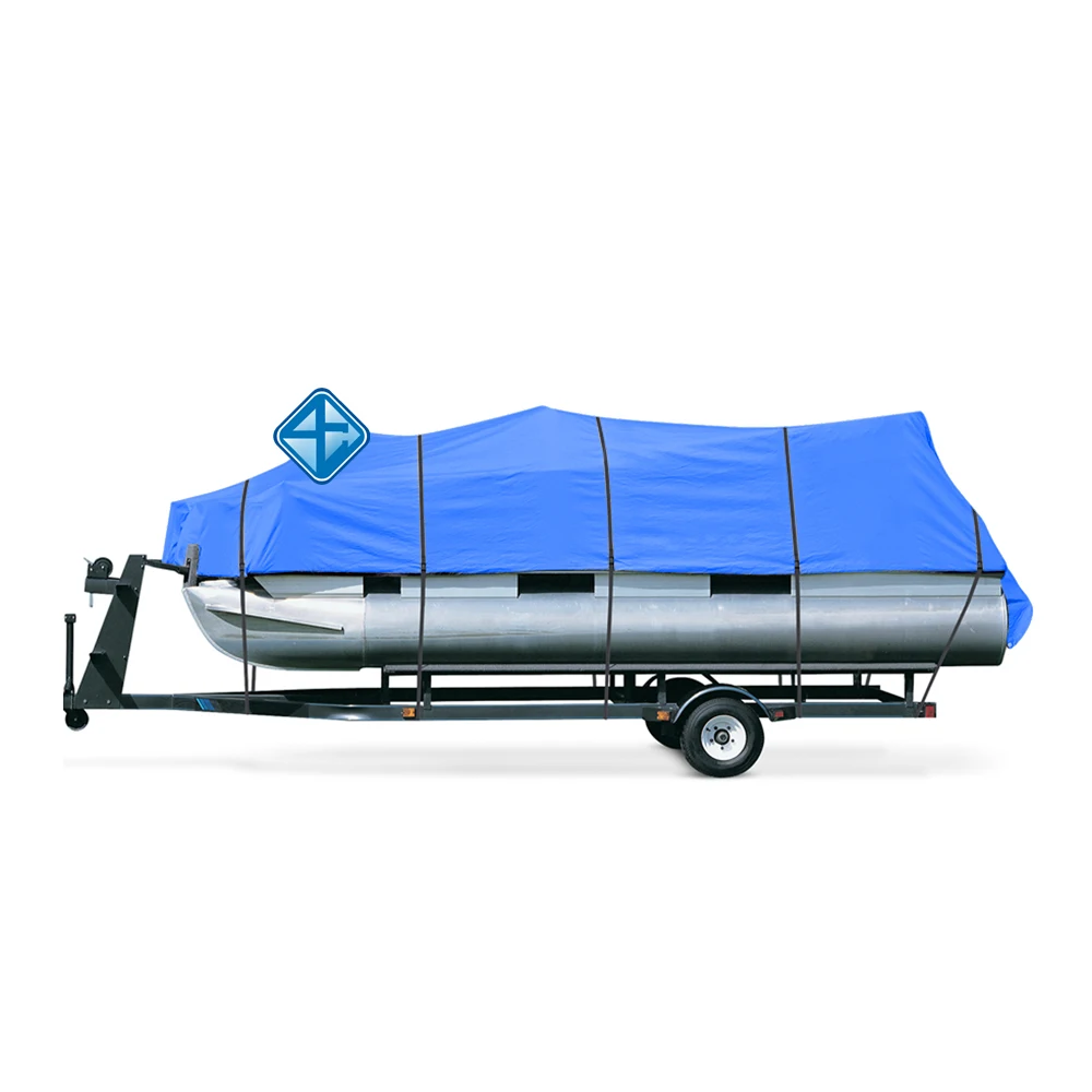 21ft - 24ft Marine Grade 300D Pontoon Boat Cover