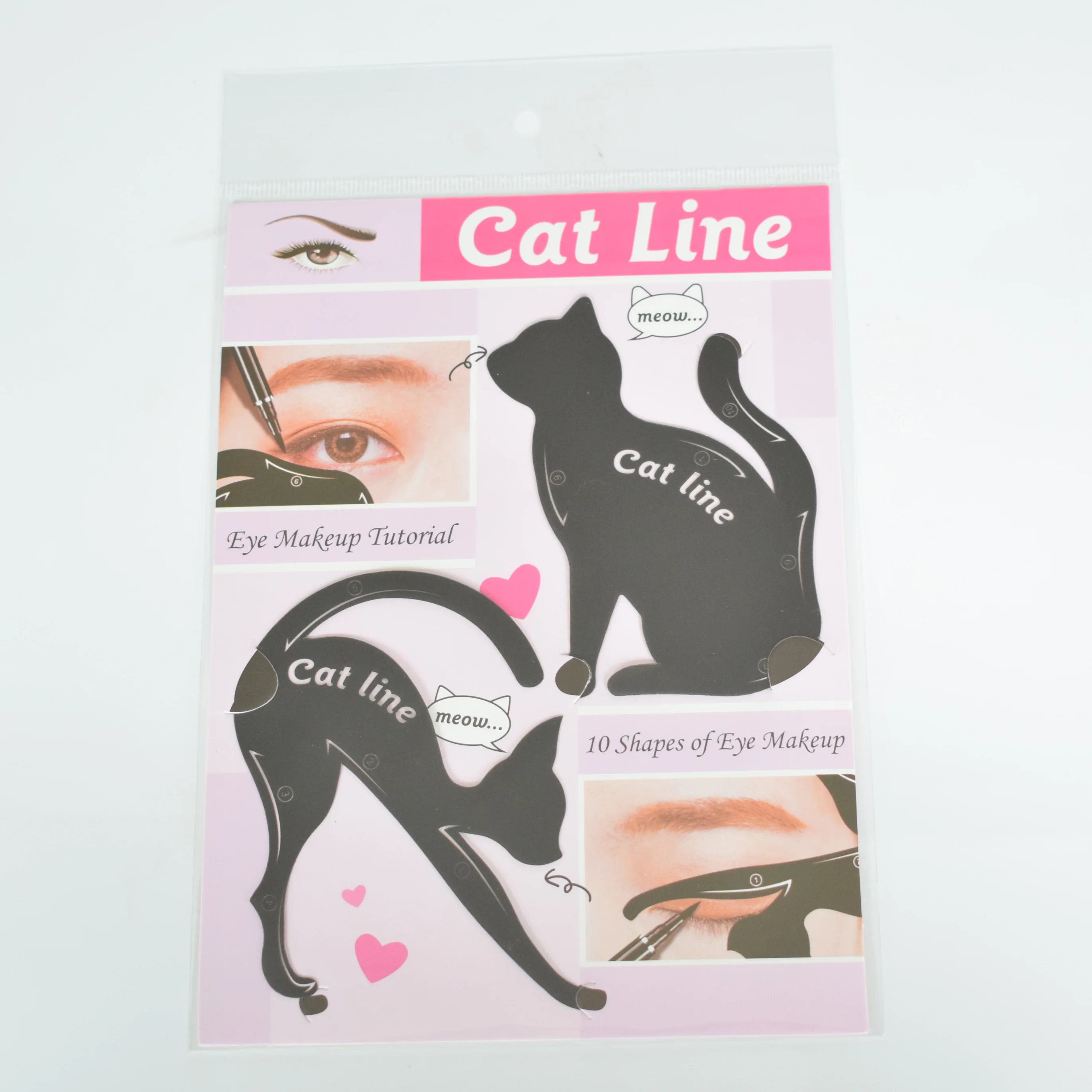 
Makeup Tool Drawing Eyeliner & Eyeshadow Stencils Cartoon Eyeliner Reusable Model Black Cat Liner 